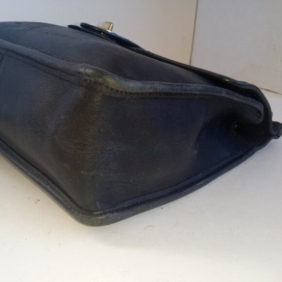 Iconic COACH Vintage 9927 WILLIS Messenger Bag Black Leather 2003 - Picture 13 of 16